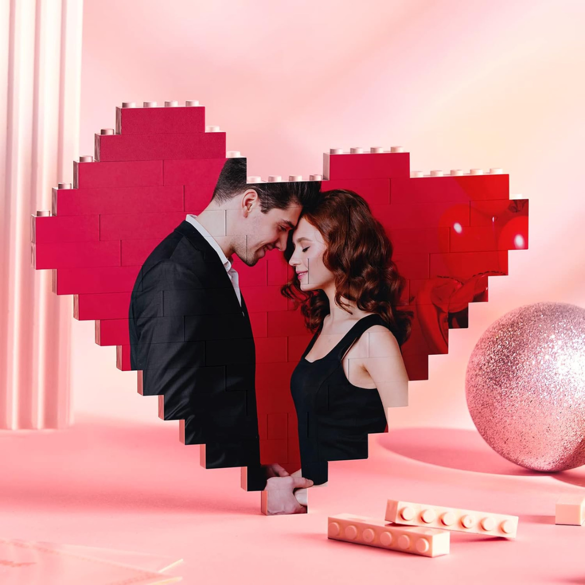 Corazón Construcción de Bloques Personalizado